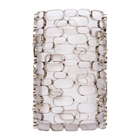 Avenue Lighting Ventura Blvd. Collection Collection Polish Nickel Oval Pattern / White HF1705-PN